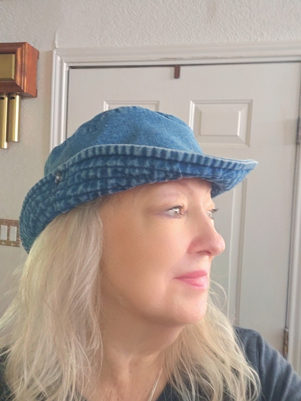 Vintage Denim Bucket /Safari Hat for Women - Picture 2 of 8